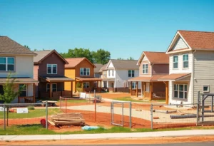 Newly constructed homes for affordable housing in Bowling Green