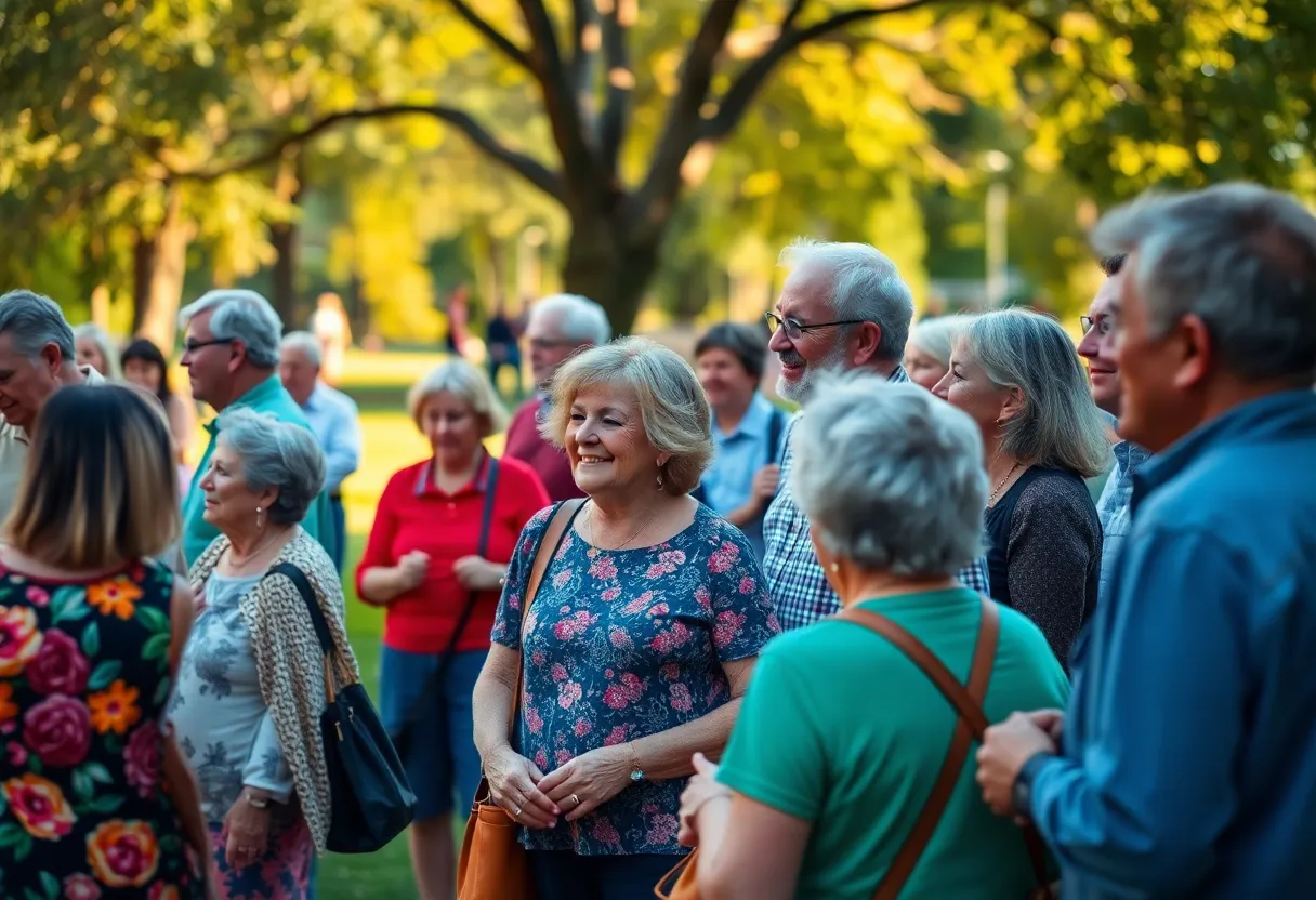 Community gathering celebrating Barry Williams