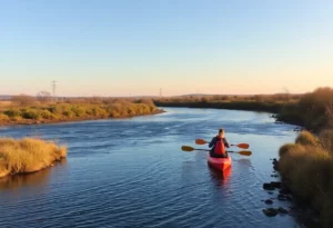Conceptual image of Bowling Green Whitewater Park along Barren River