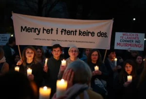 A memorial gathering for Charlie Kirk, emphasizing unity in political discussion.