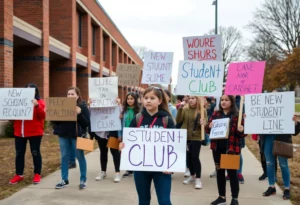 Student protest at David Douglas High School