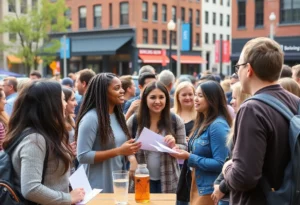 WKU students participating in the Downtown BGKY Ambassador Program
