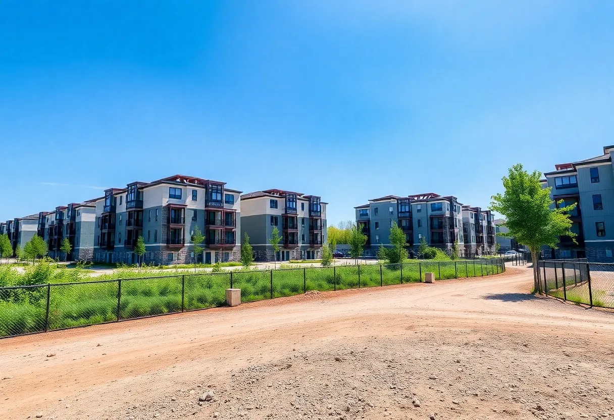 Construction site of Emery Flats affordable housing community in Bowling Green KY