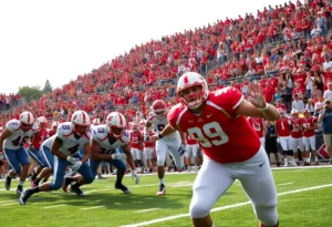 FIU Panthers football team celebrating their victory against WKU.