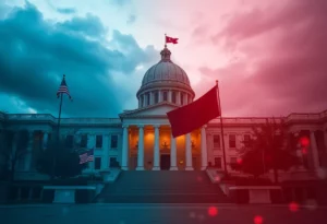 Conceptual image illustrating government censorship and political reaction to social media commentary.