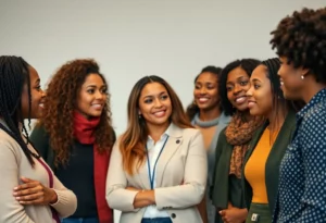 A group discussion on leadership in a political organization