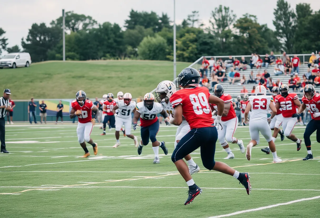 Louisiana Tech Bulldogs football team in action during the game against Western Kentucky Hilltoppers