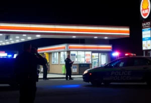 Police investigation at T-Mart in Bowling Green, Kentucky