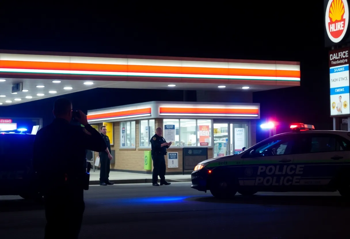 Police investigation at T-Mart in Bowling Green, Kentucky