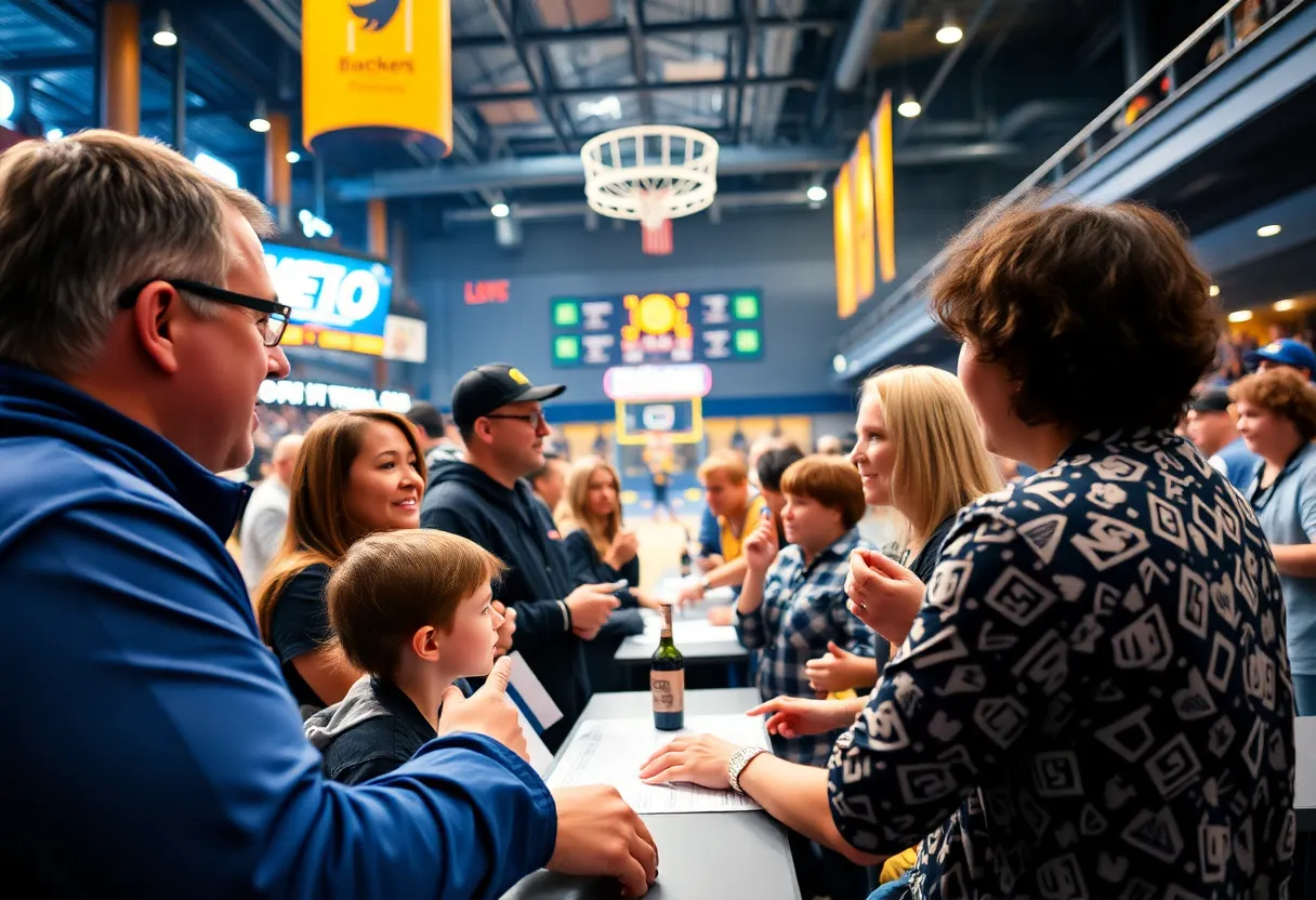 Fans enjoying the Tops Live Coaches Show in Bowling Green, KY.
