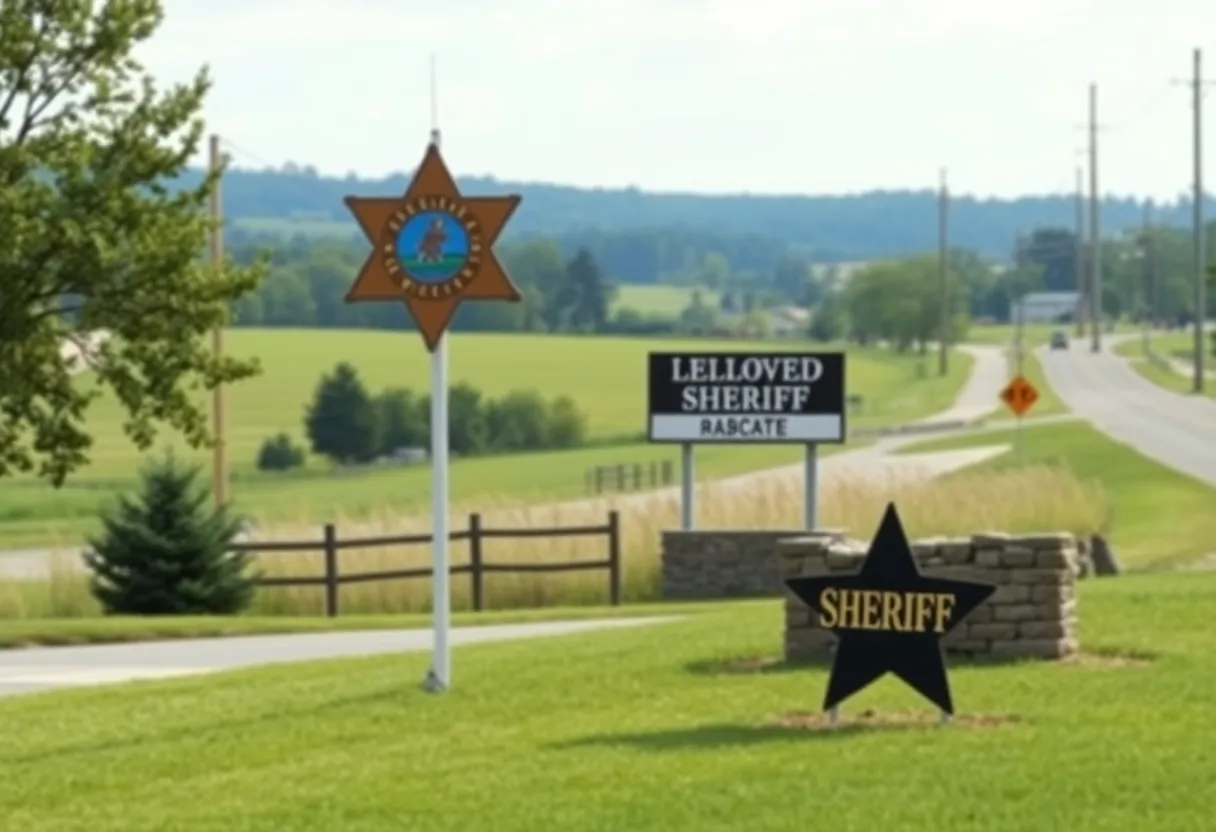 Community tribute honoring a respected sheriff