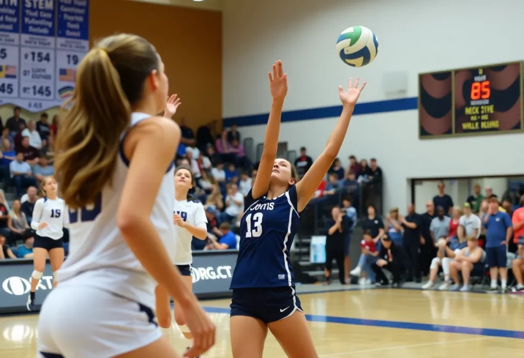 UTEP women's volleyball team competing against WKU.