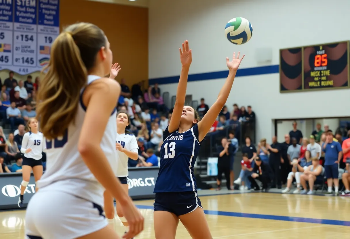 UTEP women's volleyball team competing against WKU.