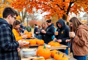 Students enjoying activities at the WKU Fall Festival