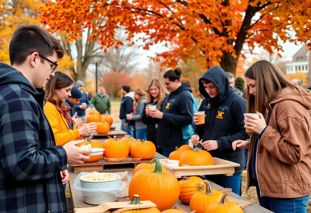 Students enjoying activities at the WKU Fall Festival