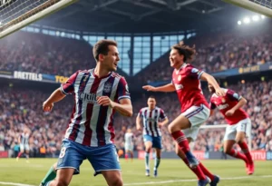 WKU women's soccer team celebrating a goal during a match.
